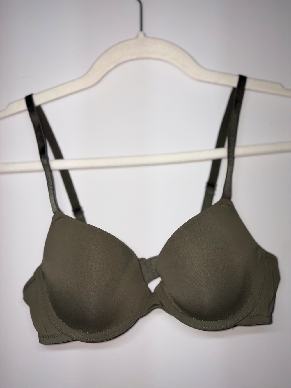 Auden Olive Green Padded Underwire Bra